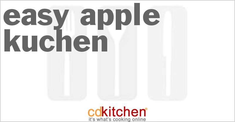 Easy Apple Kuchen - CDKitchen.com