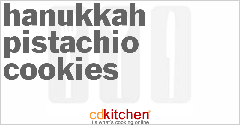 Hanukkah Pistachio Cookies - CDKitchen.com