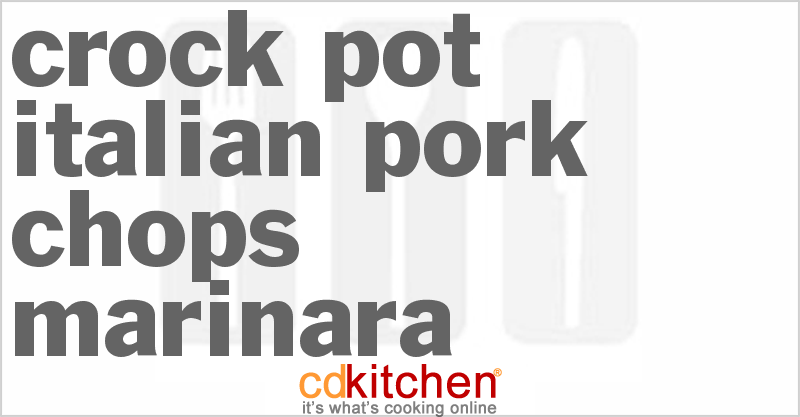 Italian Pork Chops Marinara - CDKitchen.com