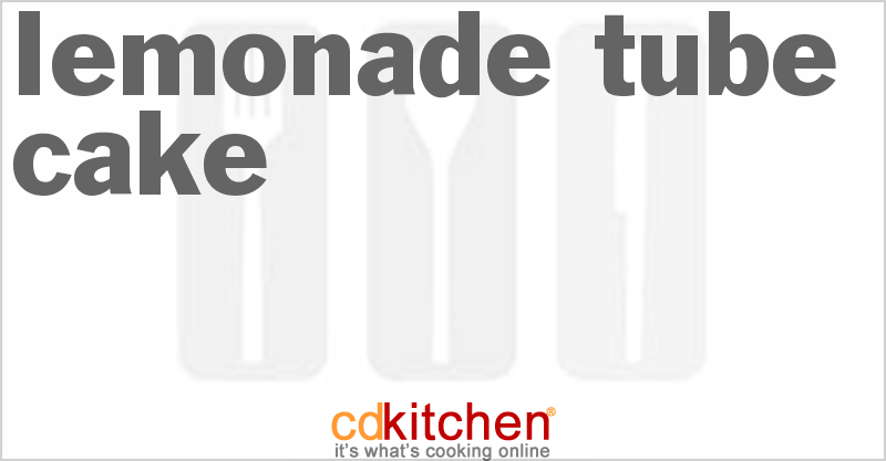 Lemonade Tube Cake - CDKitchen.com