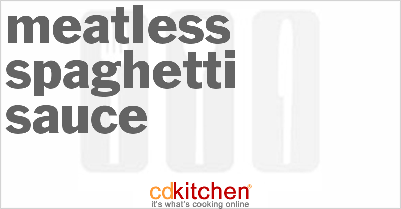 Meatless Spaghetti Sauce - CDKitchen.com