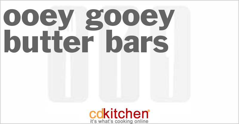 Ooey Gooey Butter Bars - CDKitchen.com