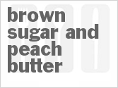 recipe for brown sugar and peach butter