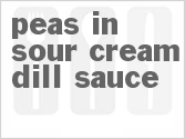 recipe for peas in sour cream dill sauce
