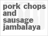 recipe for pork chops and sausage jambalaya