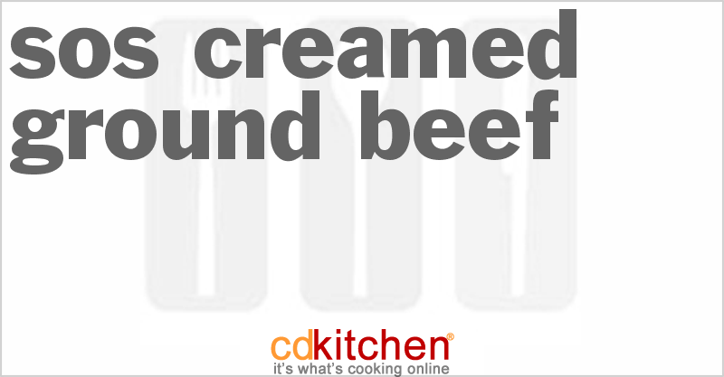 SOS Creamed Ground Beef - CDKitchen.com