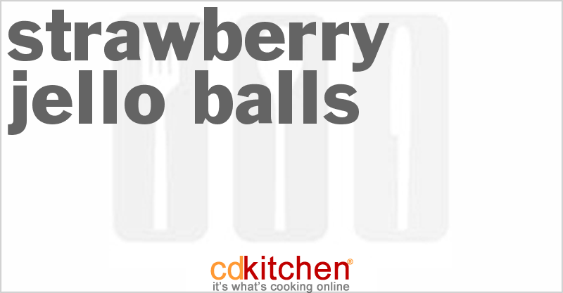 Strawberry Jello Balls - CDKitchen.com