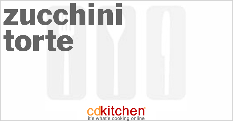 Zucchini Torte - CDKitchen.com
