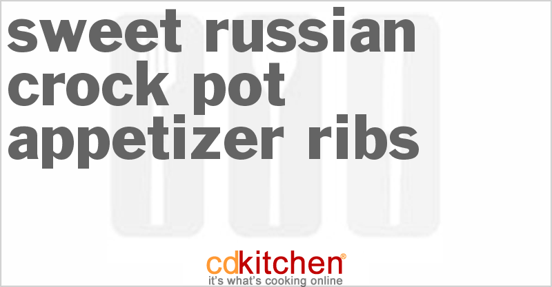 Sweet Russian Appetizer Ribs - CDKitchen.com