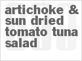 recipe for artichoke & sun-dried tomato tuna salad