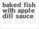 recipe for baked fish with apple dill sauce