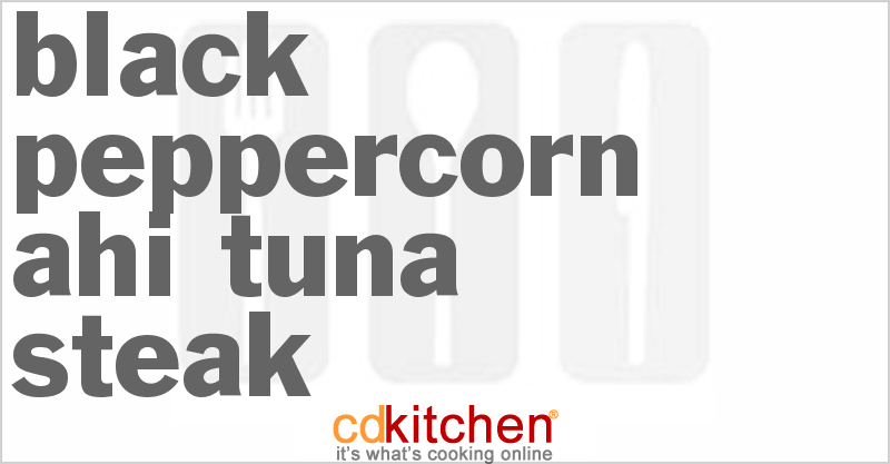 Black Peppercorn Ahi Tuna Steak - CDKitchen.com