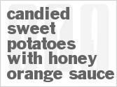 recipe for candied sweet potatoes with honey-orange sauce