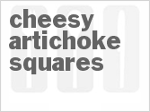 recipe for cheesy artichoke squares