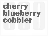 recipe for cherry blueberry cobbler