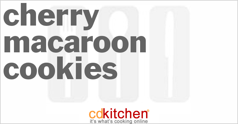 Cherry Macaroon Cookies - CDKitchen.com