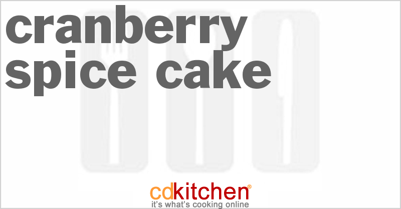 Cranberry Spice Cake - CDKitchen.com