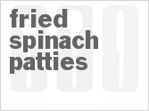 recipe for fried spinach patties