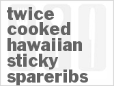 recipe for twice cooked hawaiian sticky spareribs