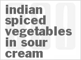 recipe for indian spiced vegetables in sour cream