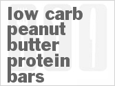 recipe for low carb peanut butter protein bars