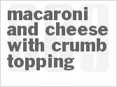 recipe for macaroni and cheese with crumb topping