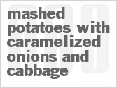 recipe for mashed potatoes with caramelized onions and cabbage