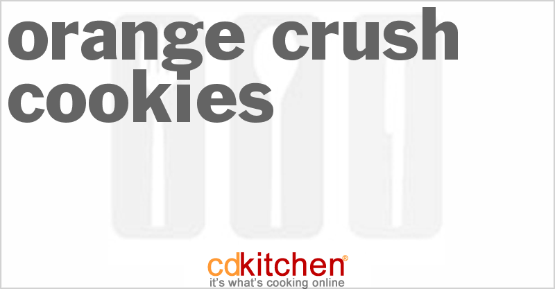 Orange Crush Cookies - CDKitchen.com