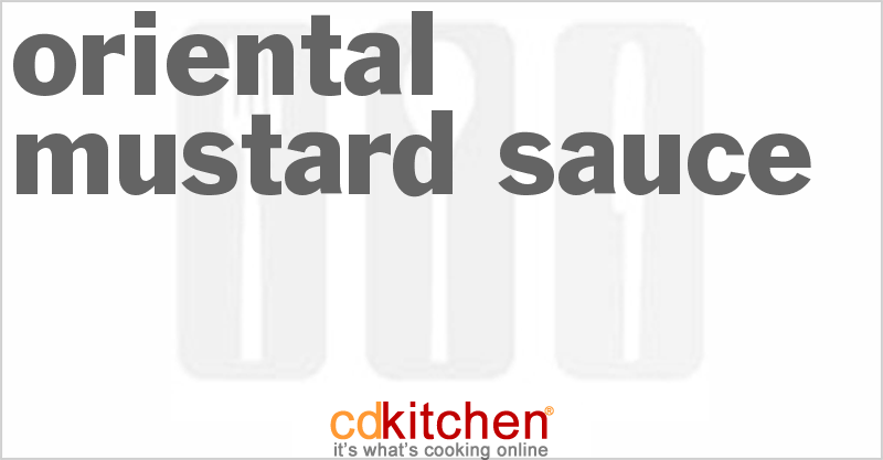 Asian Mustard Sauce - CDKitchen.com