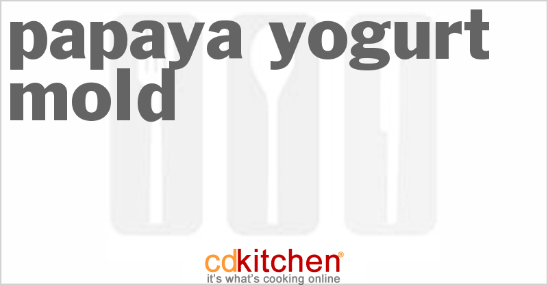 Papaya-Yogurt Mold - CDKitchen.com