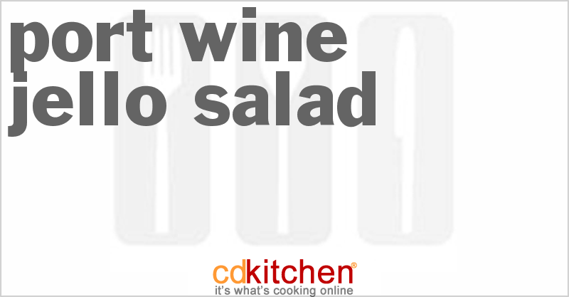 Port Wine Jello Salad - CDKitchen.com