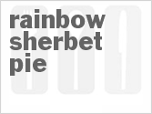 recipe for rainbow sherbet pie