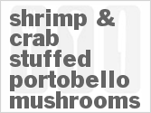 recipe for shrimp & crabmeat stuffed portobello mushrooms