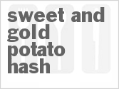 recipe for sweet and gold potato hash