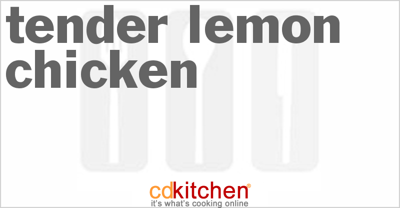 Tender Lemon Chicken - CDKitchen.com
