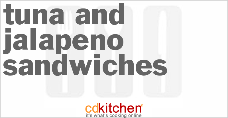 Tuna And Jalapeno Sandwiches - CDKitchen.com