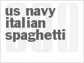 recipe for us navy italian spaghetti