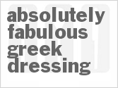 recipe for absolutely fabulous greek salad dressing