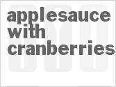 recipe for applesauce with cranberries