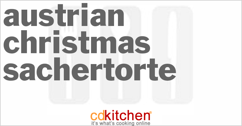Austrian Christmas Sachertorte - CDKitchen.com