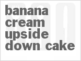 recipe for banana cream upside-down cake