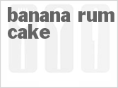 recipe for banana rum cake