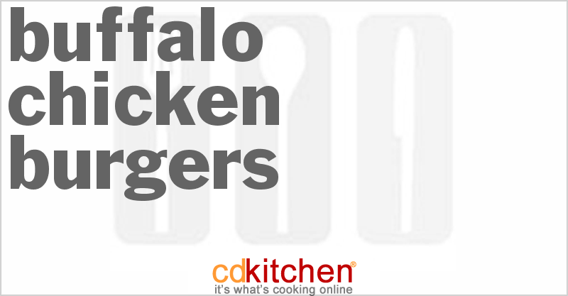 Buffalo Chicken Burgers - CDKitchen.com