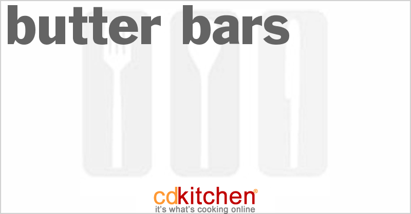Butter Bars - CDKitchen.com