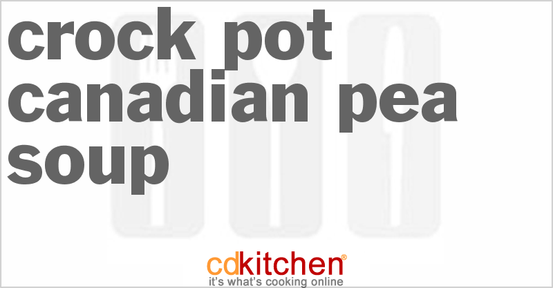 Canadian Pea Soup - CDKitchen.com