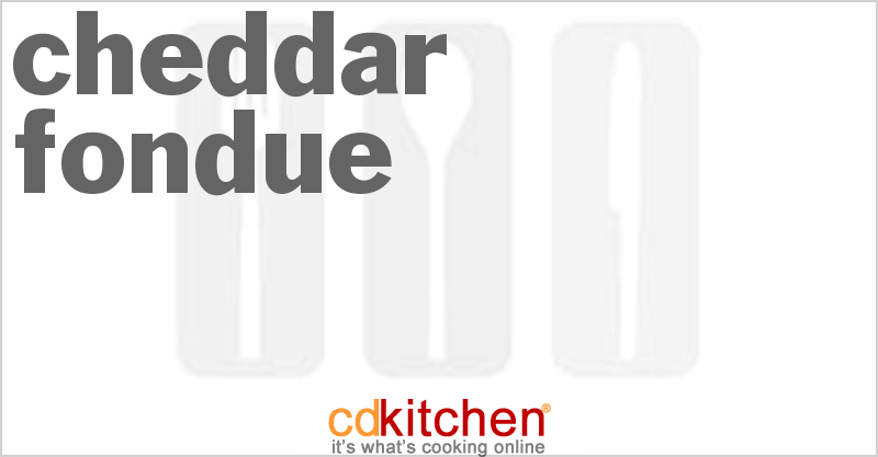 Cheddar Fondue - CDKitchen.com