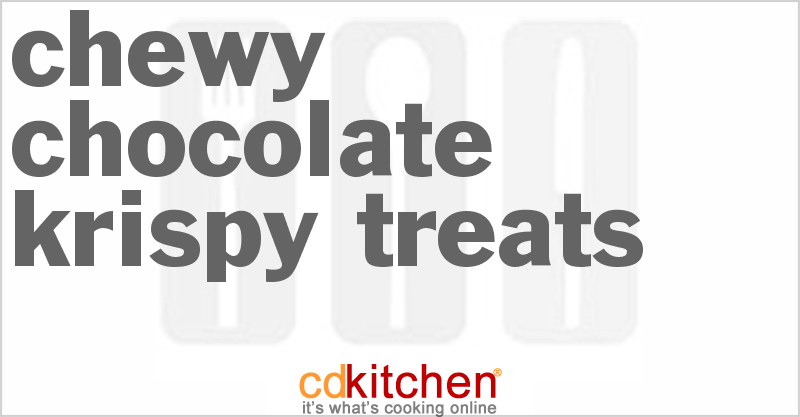 Chewy Chocolate Krispy Treats - CDKitchen.com
