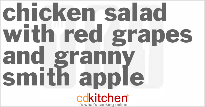 Chicken Salad With Red Grapes And Granny Smith Apple - CDKitchen.com