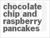 recipe for chocolate chip and raspberry pancakes