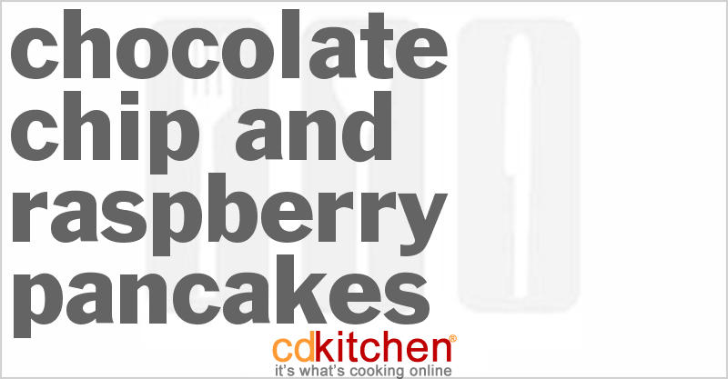 Chocolate Chip And Raspberry Pancakes - CDKitchen.com